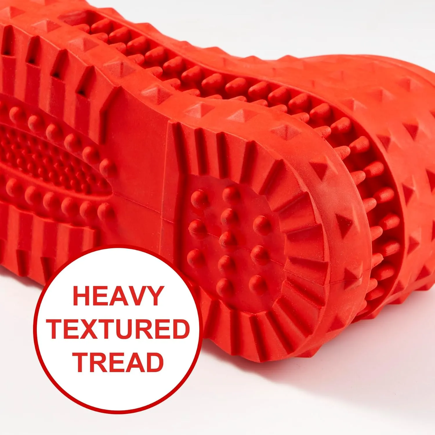 Dog Chew Toys for Aggressive-Chewers - Indestructible Dog Toy for Aggressive Chewer，Tough Chew Toys for Dogs （Rubber red Shoe）