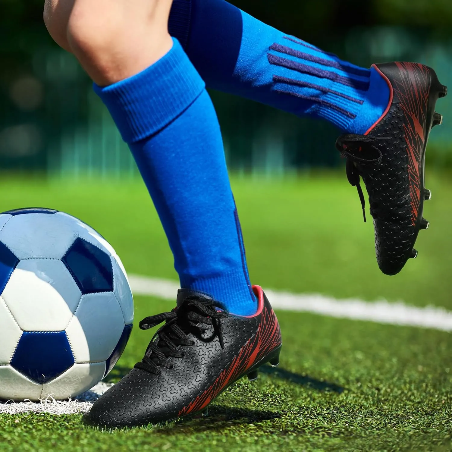 DREAM PAIRS Men's Firm Ground Soccer Cleats Shoes