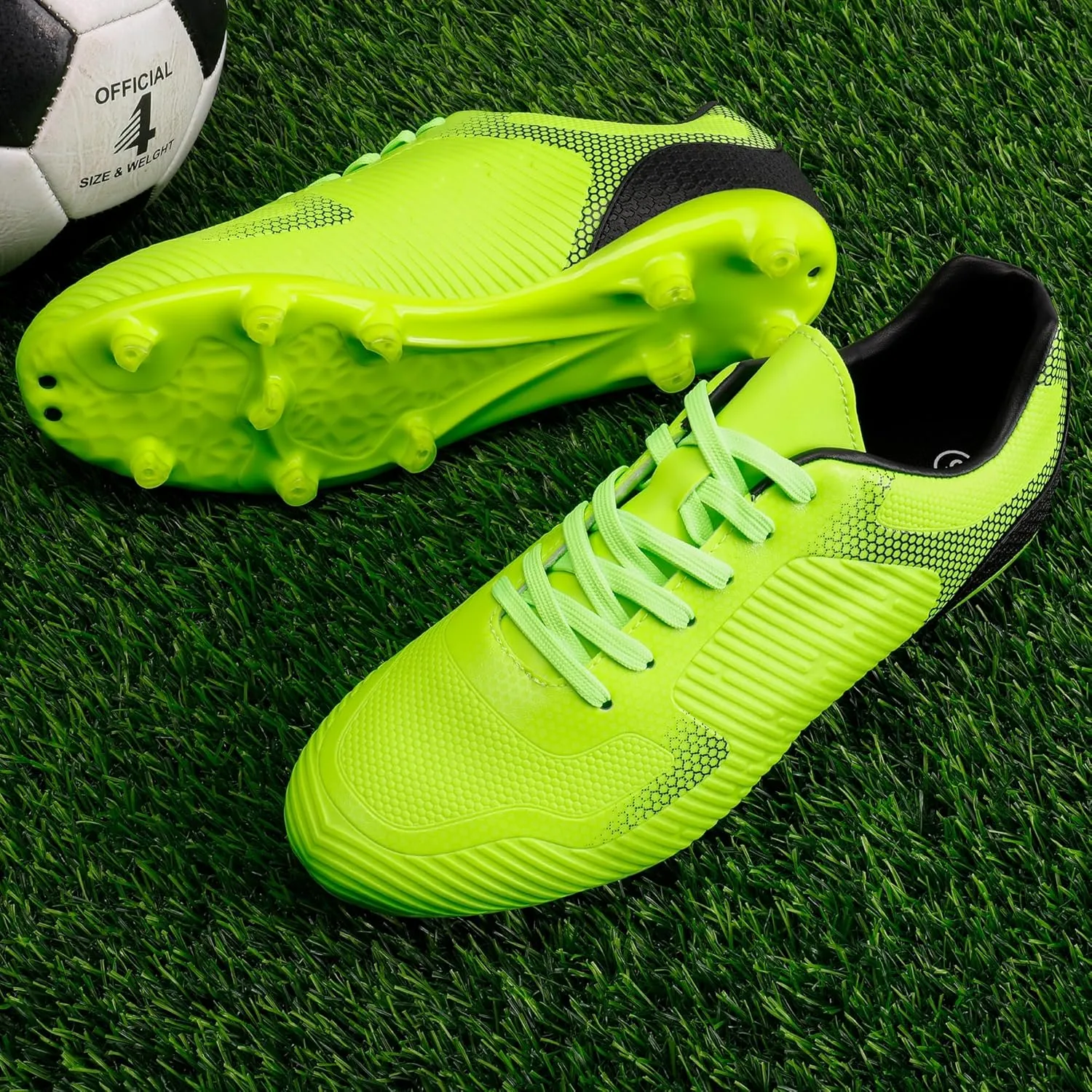 DREAM PAIRS Men‘s Firm Ground Soccer Cleats Soccer Shoes