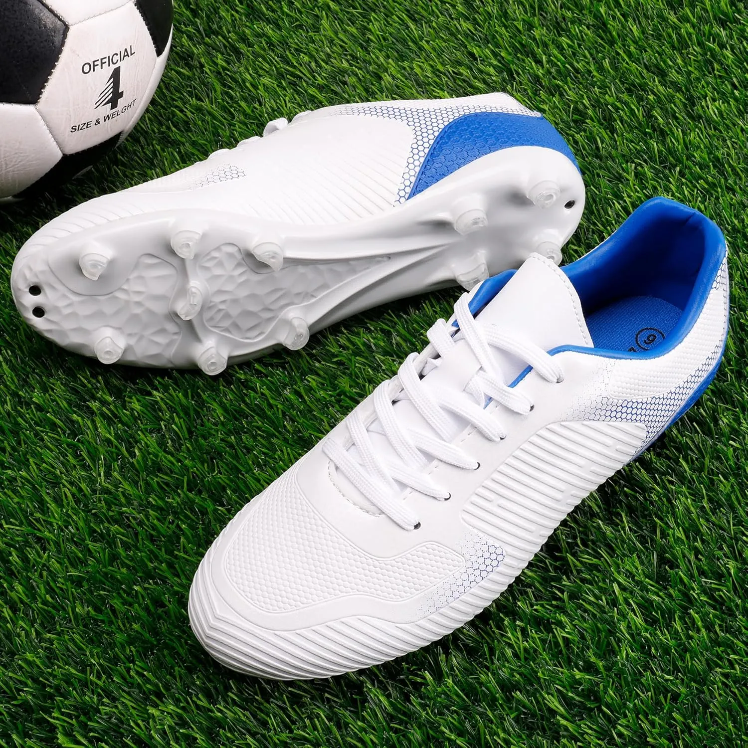 DREAM PAIRS Men‘s Firm Ground Soccer Cleats Soccer Shoes