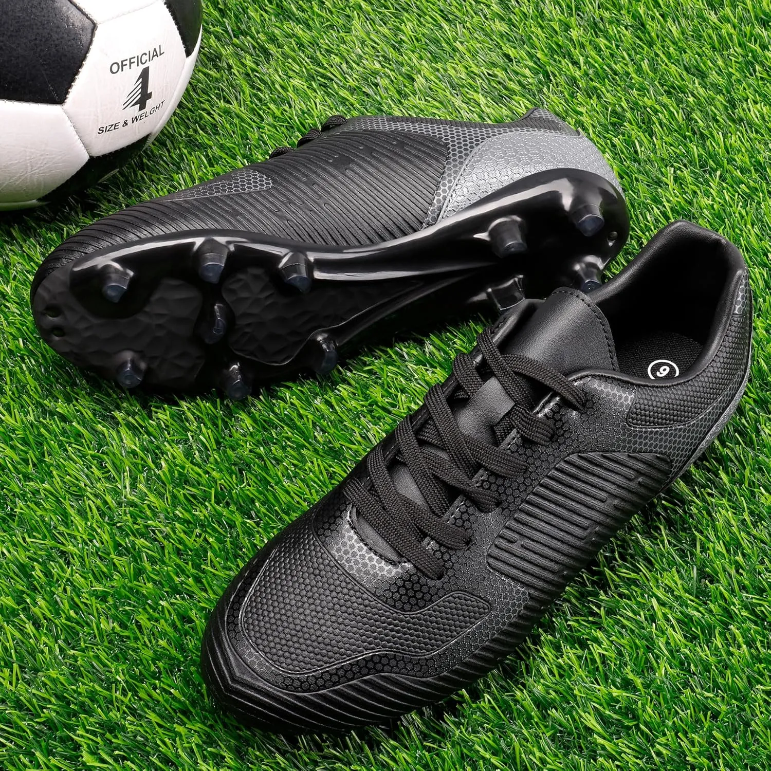 DREAM PAIRS Men‘s Firm Ground Soccer Cleats Soccer Shoes