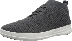 FitFlop Men's Uberknit Slip-on High Top Sneaker in Waffle Knit, 4 us