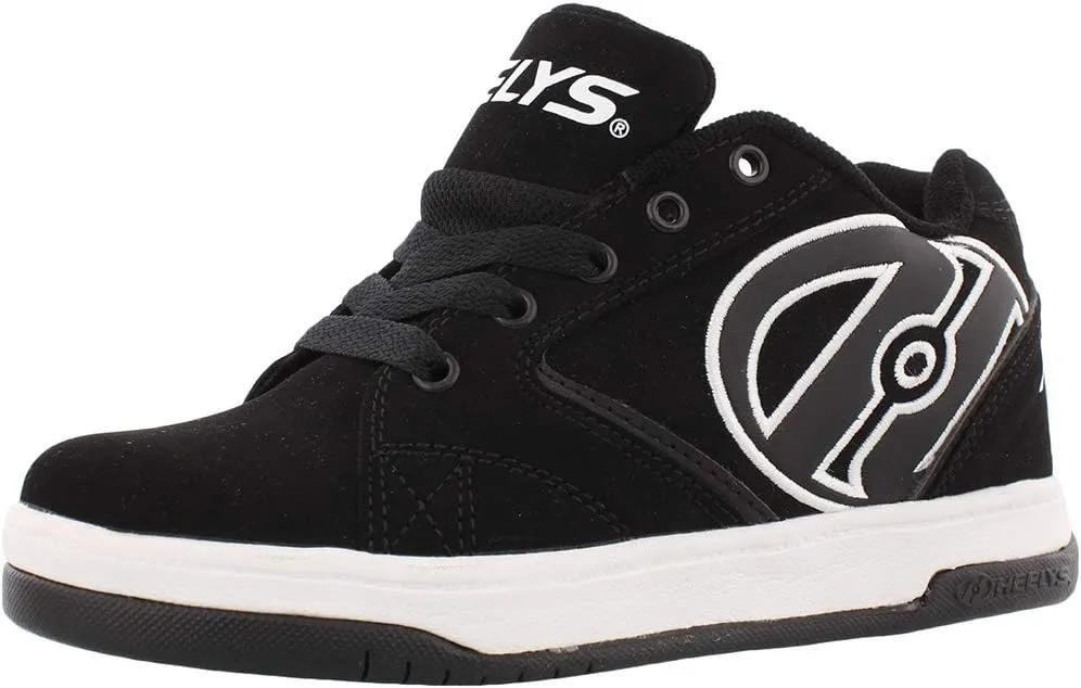 Heelys Boy's Propel 2.0 (Little Kid/Big Kid/Adult) Black/White 7 Big Kid