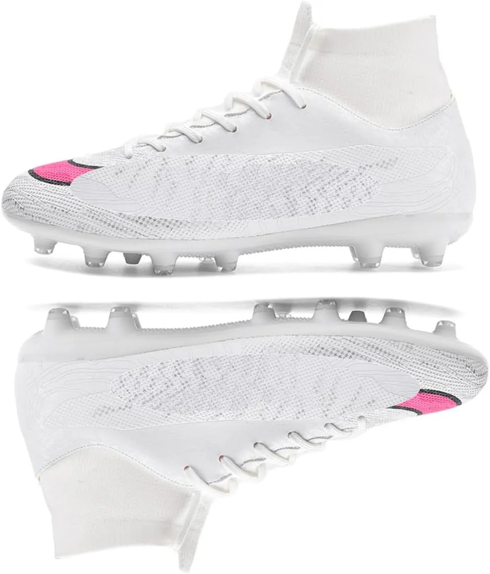 HESBITEUL Soccer Cleats Professional AG Spikes Athletic Football Training