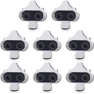 Hicarer 4 Sets Bike Cleats Compatible with Shimano SPD, Cleat Set for Indoor Cycling and Outdoor Biking Shoes Cycling Cleats Bike Clips for Men Women Mountain Biking