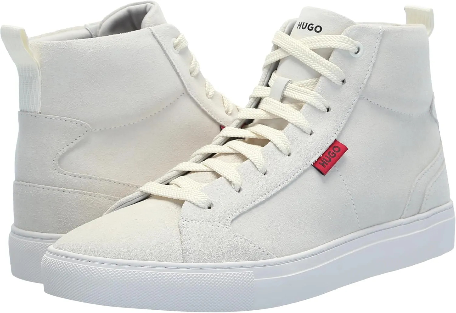 HUGO Men's Essential Cupsole Suede High Top Sneaker