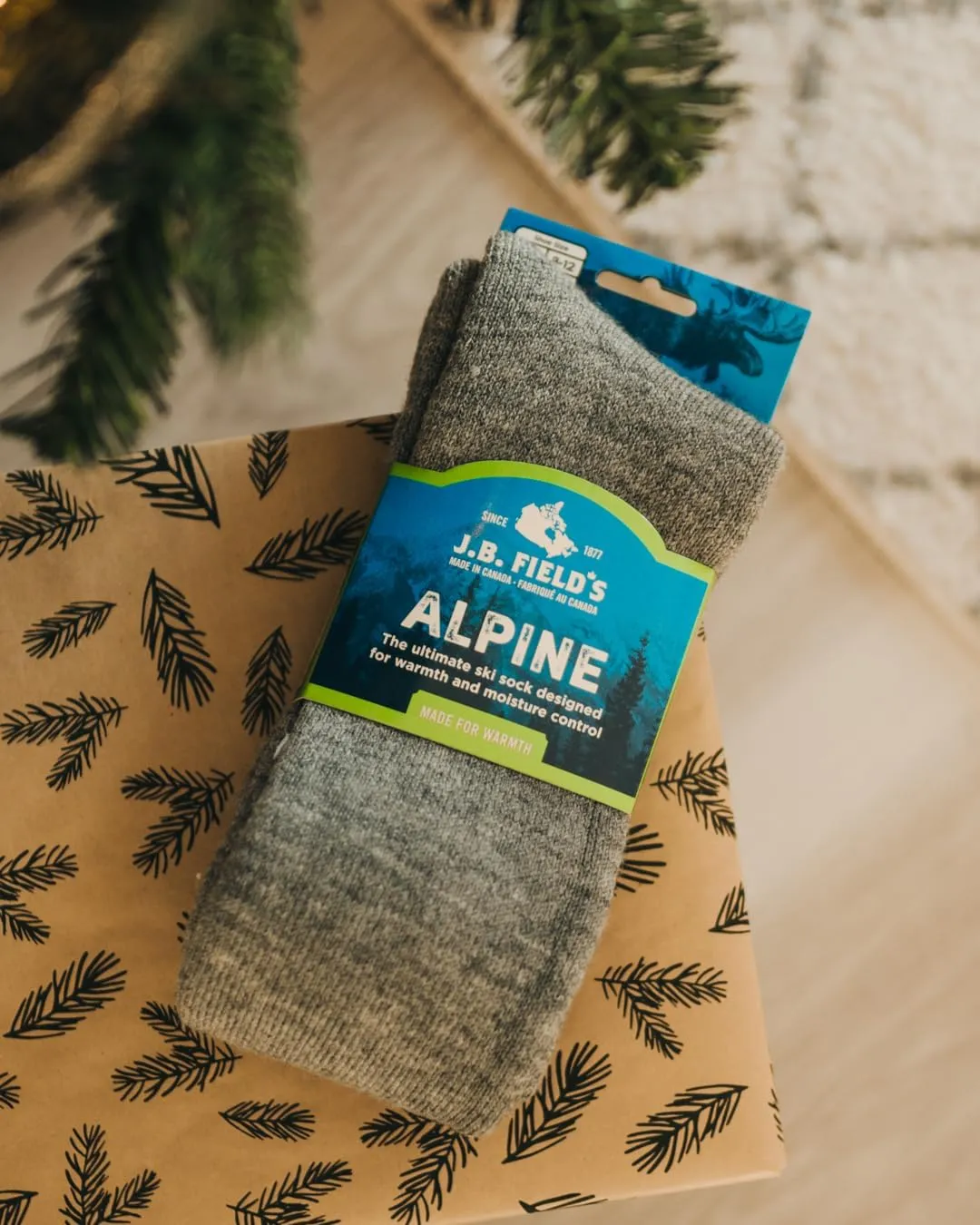 J.B. Field's Alpine -30 Below Winter Socks, Over-the-Calf Merino Wool Thermal Socks, 2 Pairs
