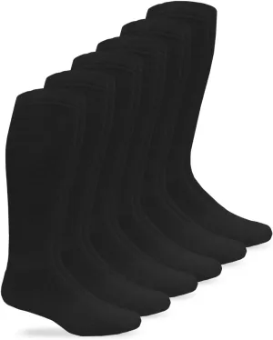 Jefferies Socks Mens Military Half Cushion Wool Combat over the Calf Boot Socks 6 Pair Pack