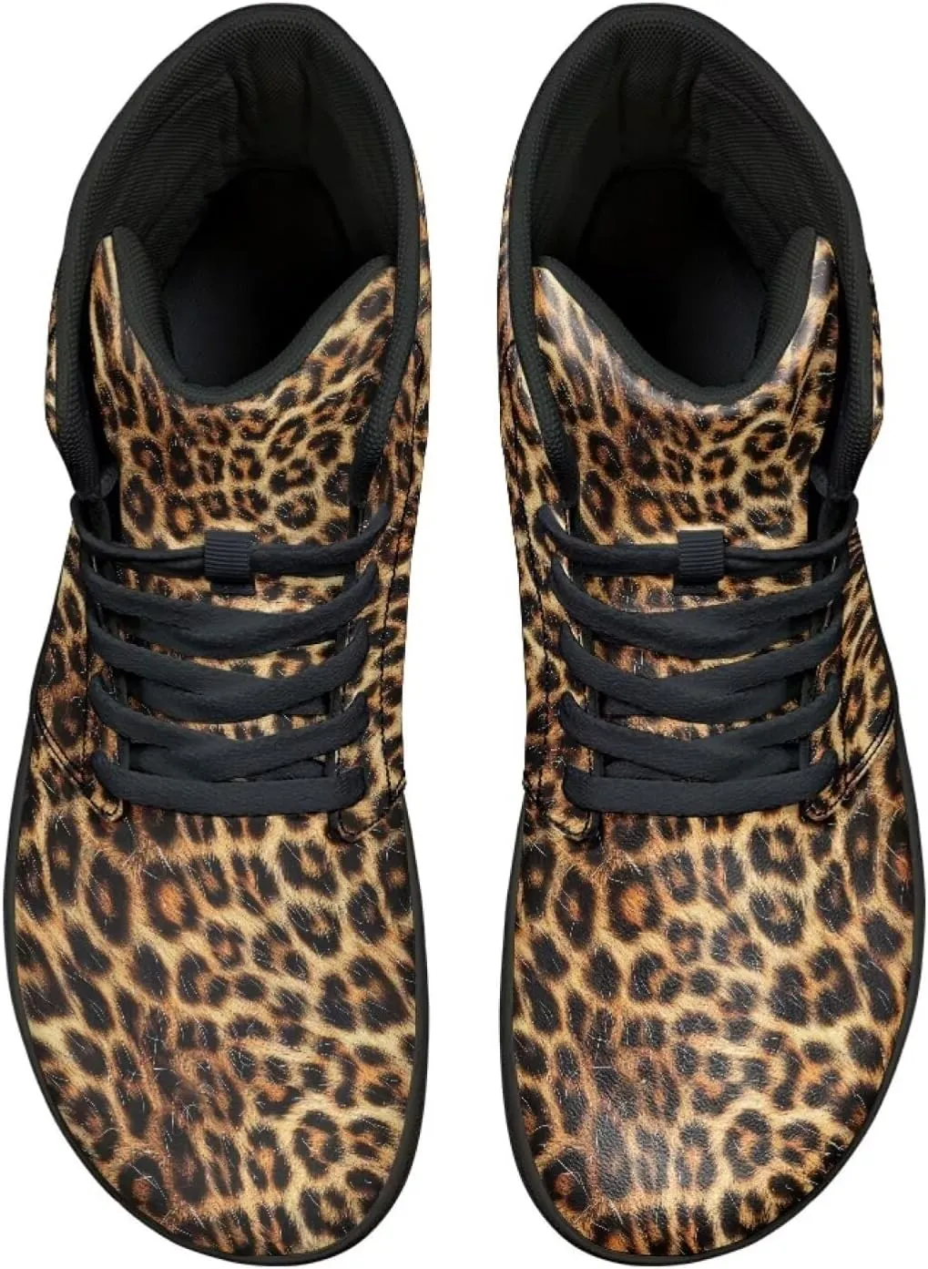 Jeiento Animal Print Barefoot High Top Sneaker Tennis Shoes Comfort Sports Fitness Running Shoes for Men