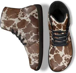 Jeiento Animal Print Barefoot High Top Sneaker Tennis Shoes Comfort Sports Fitness Running Shoes for Men