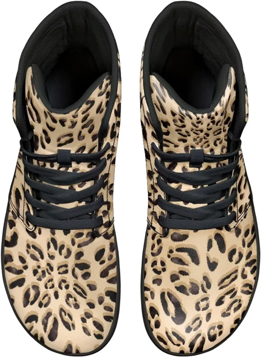 Jeiento Animal Print Barefoot High Top Sneaker Tennis Shoes Comfort Sports Fitness Running Shoes for Men
