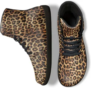 Jeiento Animal Print Barefoot High Top Sneaker Tennis Shoes Comfort Sports Fitness Running Shoes for Men