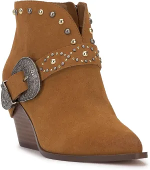 Jessica Simpson Womens Pivvy Suede Studded Cowboy, Western Boots