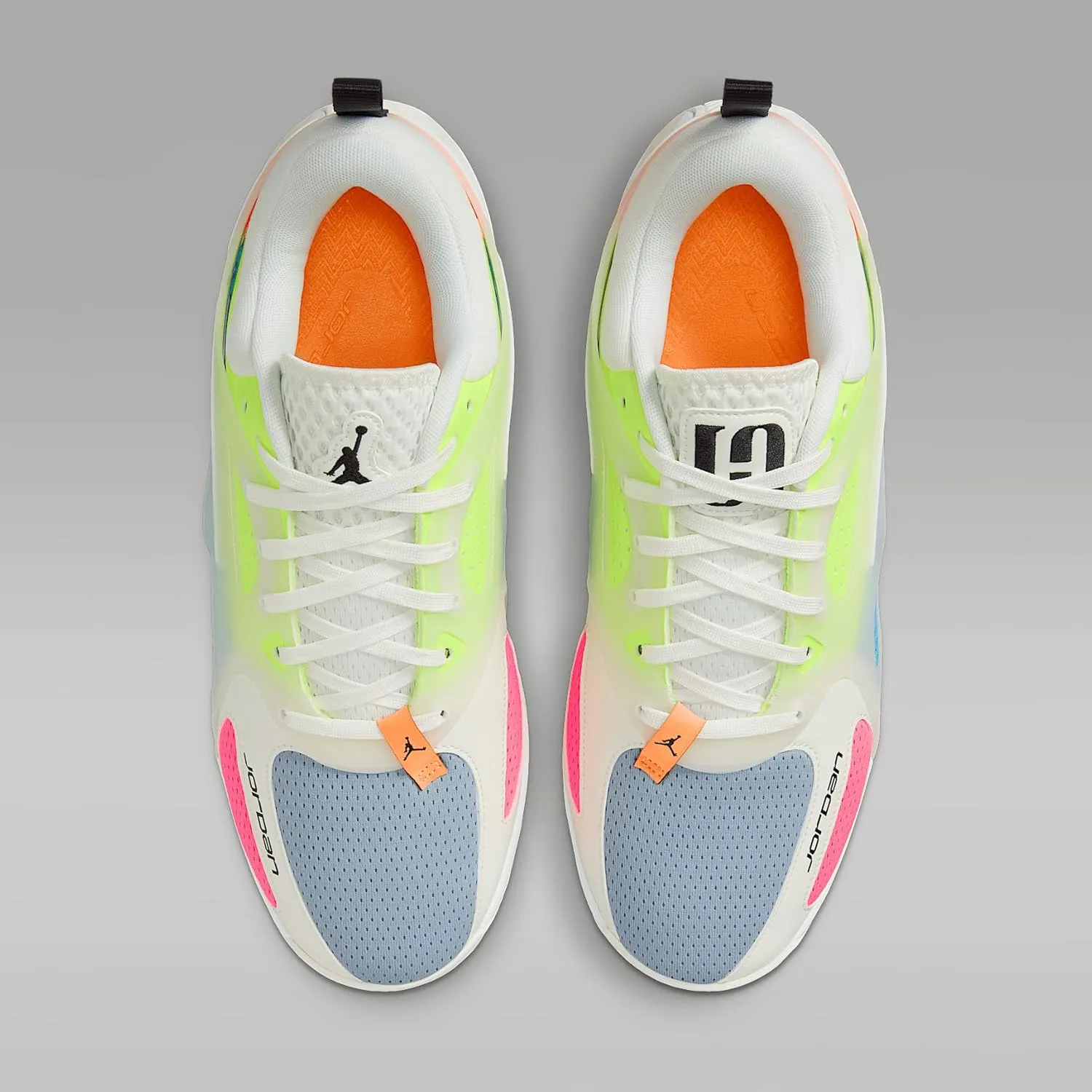 Jordan Heir Series Basketball Shoes (FQ3858-100, Sail/Dark Powder Blue/Volt/Black)
