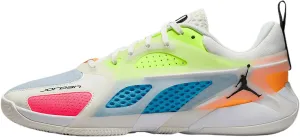 Jordan Heir Series Basketball Shoes (FQ3858-100, Sail/Dark Powder Blue/Volt/Black)