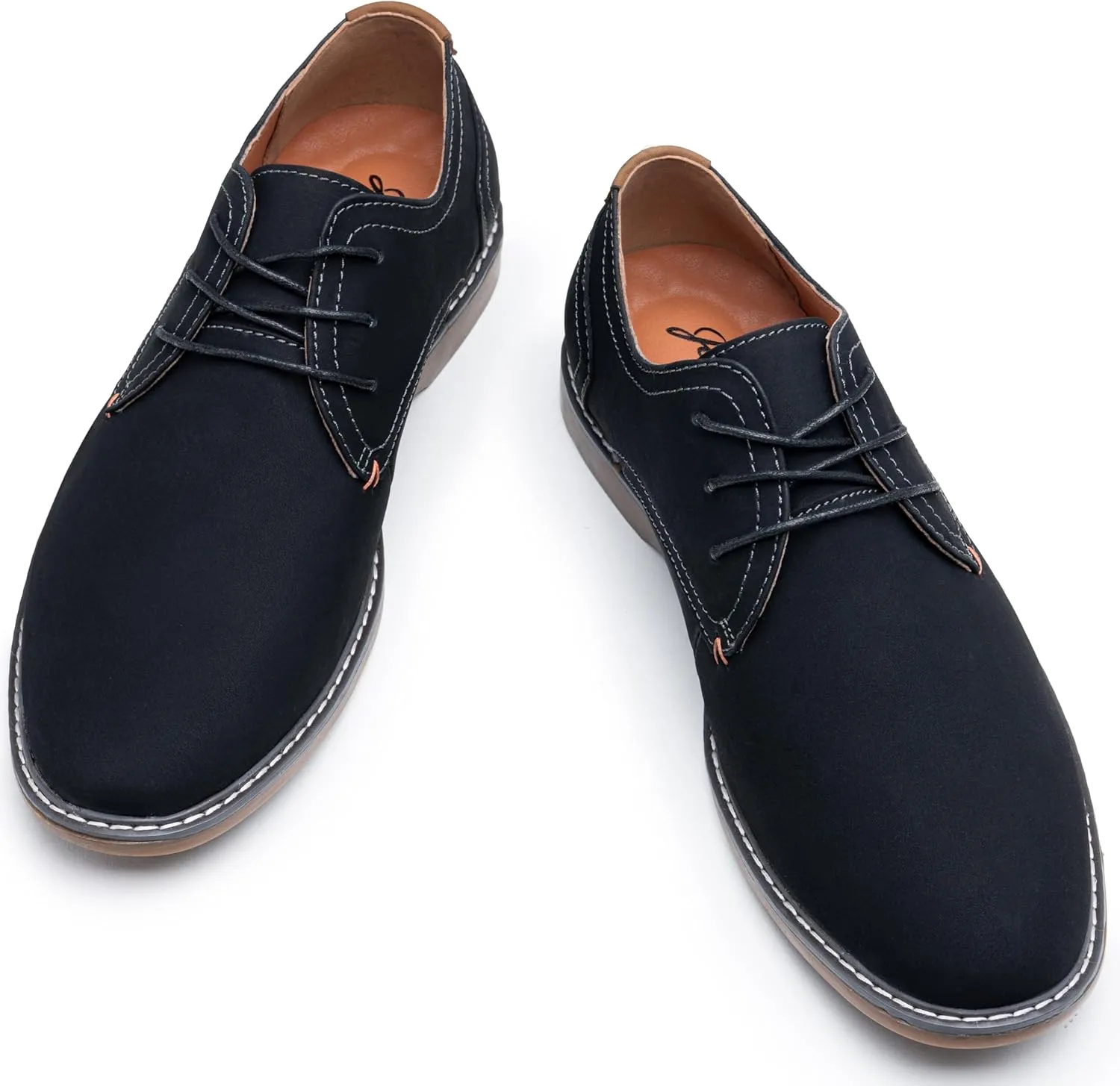 Jousen Men's Casual Dress Shoes Suede Business Classic Dress Shoes for Men