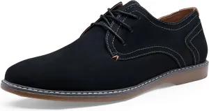 Jousen Men's Casual Dress Shoes Suede Business Classic Dress Shoes for Men