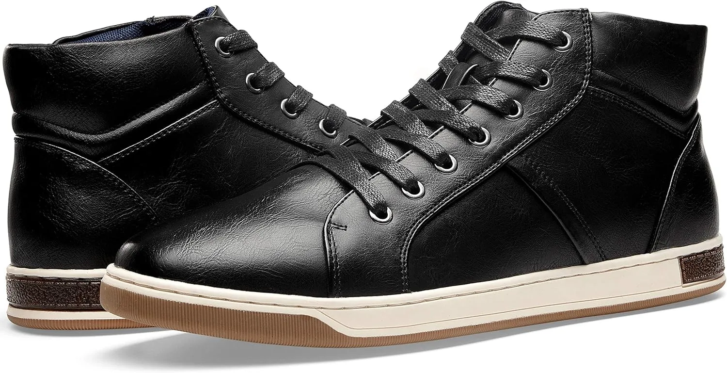 Jousen Men's Casual Shoes High Top Fashion Sneaker Lightweight Men Boots Shoes