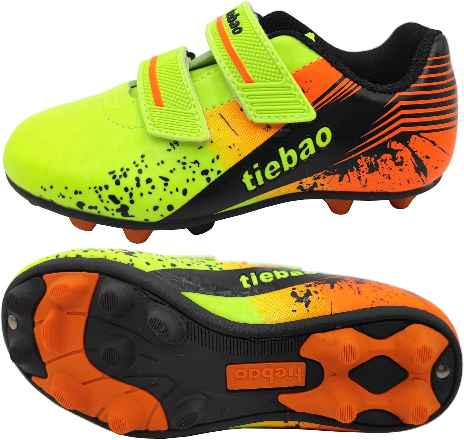 Kid's Cleat Soccer Turf Football Boots Athletic Outdoor & Indoor Sports Shoes for Boys Girls