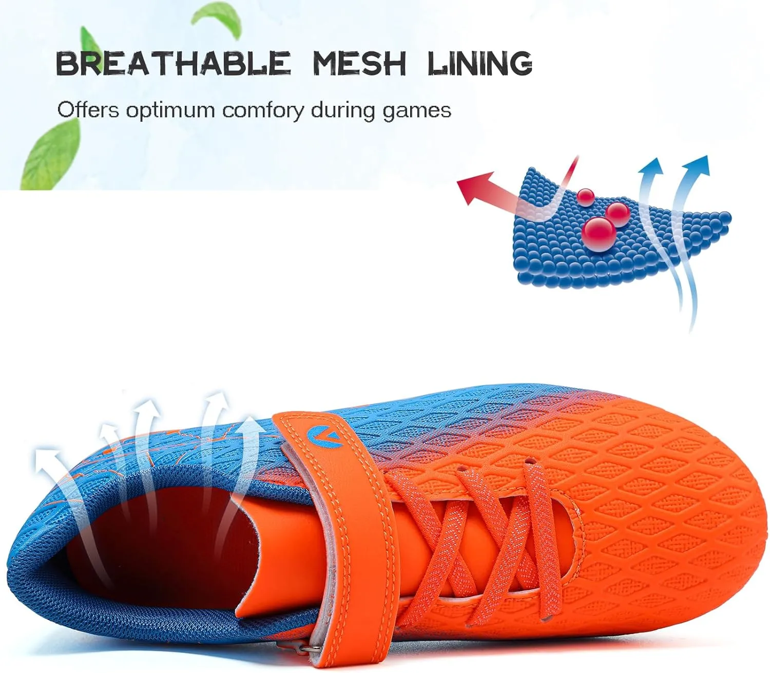 Kids Soccer Cleats Boys Girls Firm Ground Soccer FG/AG Soccer Athletic Outdoor Football Shoes Youth Turf Soccer Cleat Soccer Shoes for Little/Big Kid
