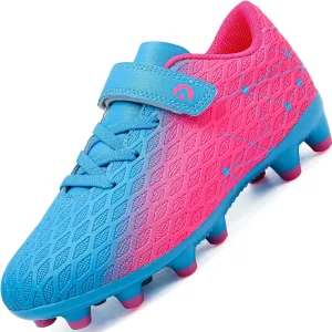 Kids Soccer Cleats Boys Girls Firm Ground Soccer FG/AG Soccer Athletic Outdoor Football Shoes Youth Turf Soccer Cleat Soccer Shoes for Little/Big Kid