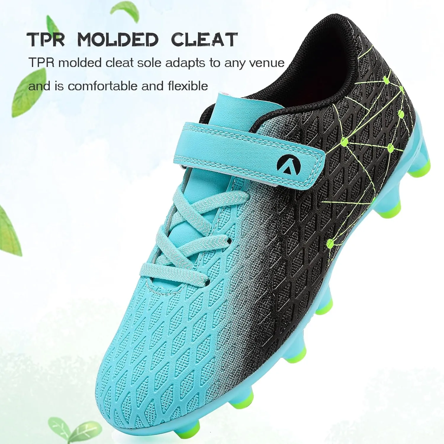 Kids Soccer Cleats Boys Girls Firm Ground Soccer FG/AG Soccer Athletic Outdoor Football Shoes Youth Turf Soccer Cleat Soccer Shoes for Little/Big Kid