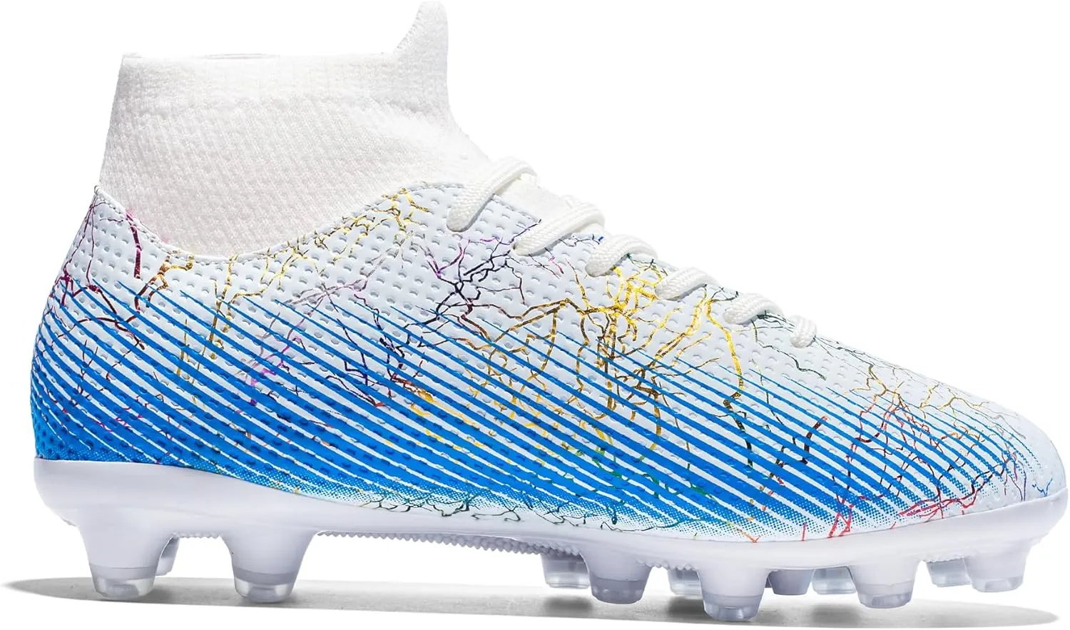 Kid's Soccer Cleats Boys Girls Football Shoes Youth Soccer Shoes High-Top Outdoor Training AG