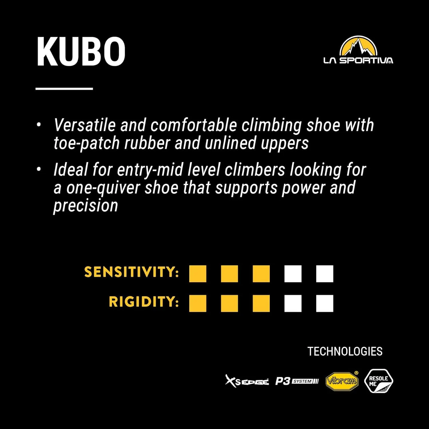 La Sportiva Mens Kubo Rock Climbing Shoes
