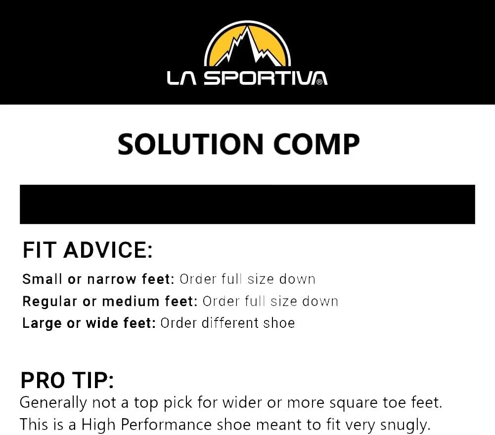 La Sportiva Womens Solution Comp Rock Climbing Shoes
