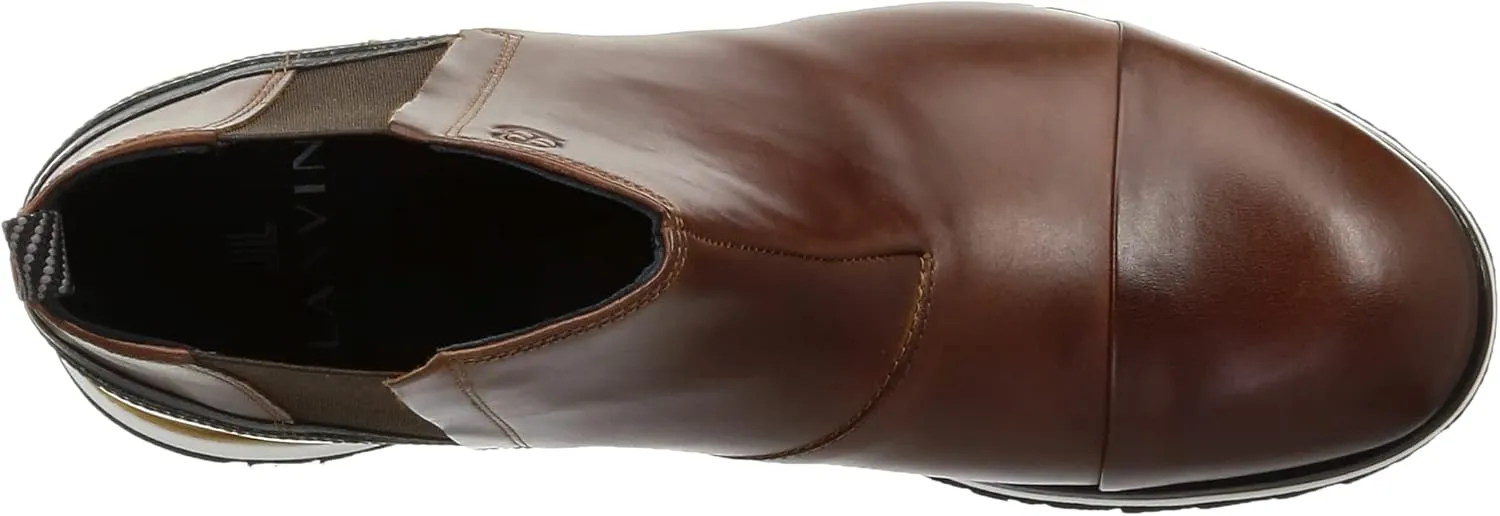 LANVIN en Bleu Men's High Top Sneaker