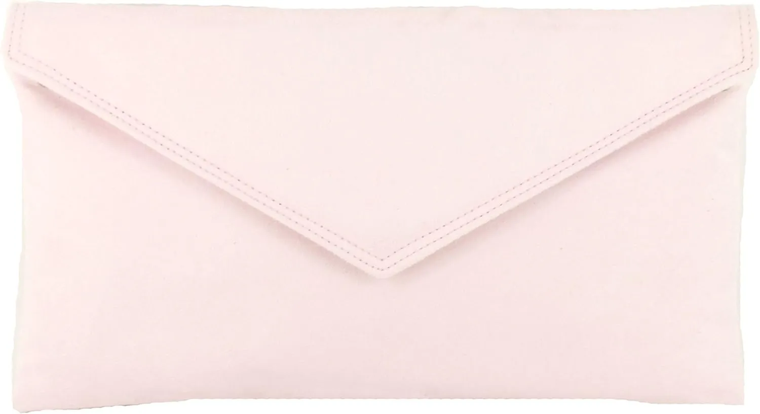 LONI Womens Neat Envelope Faux Suede Clutch Bag/Shoulder Bag
