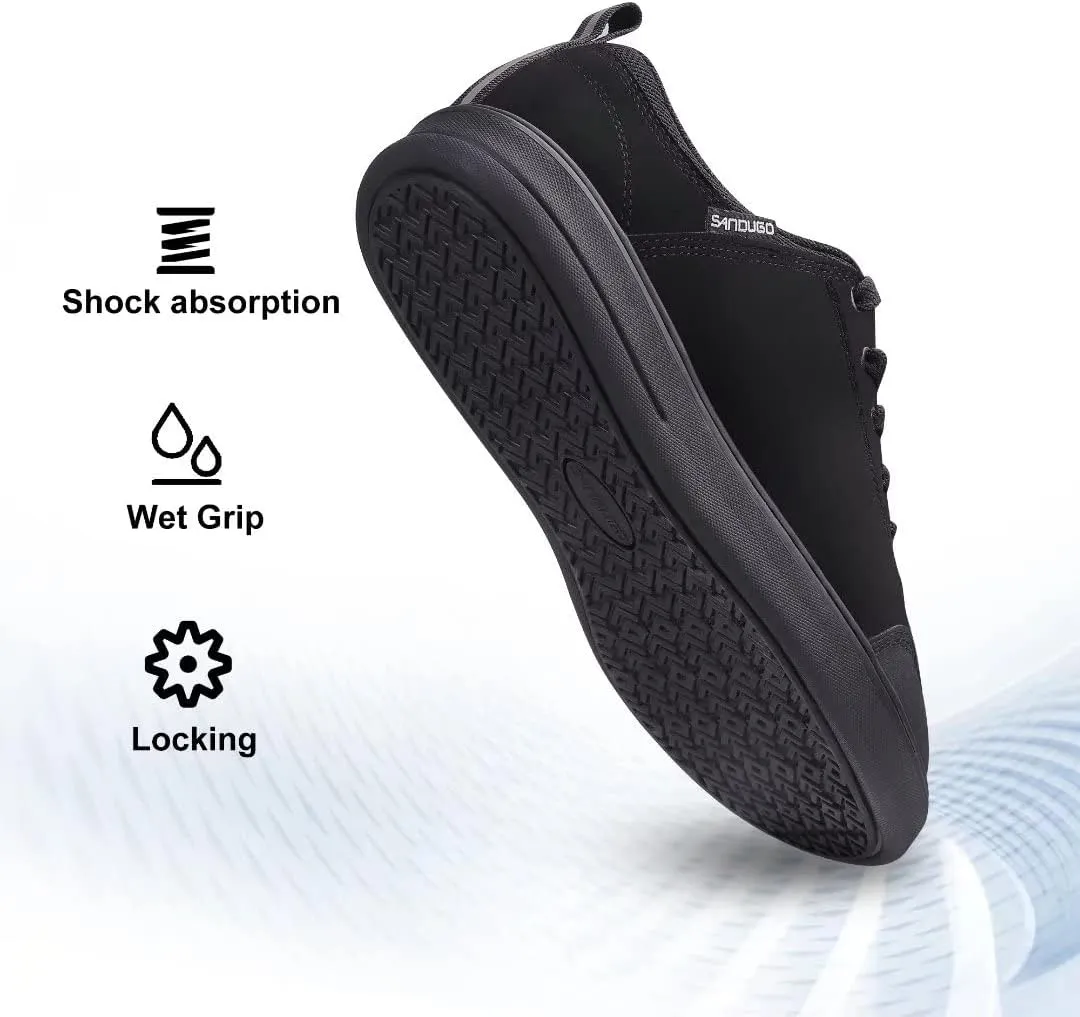 Mens MTB Mountain Bike Cycling Shoes for Flat Pedals,Suitable for Free Riding Mountain Biking D/H Enduro Cross Trail Commuter BMX,Black