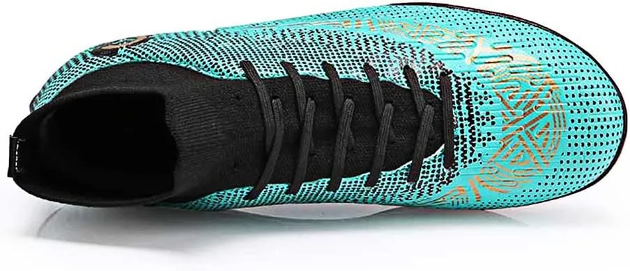 Mens Soccer Cleats Football Boots High-Top Outdoor/Indoor Training Athletic Sneaker