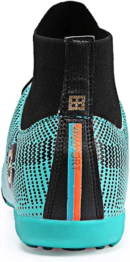 Mens Soccer Cleats Football Boots High-Top Outdoor/Indoor Training Athletic Sneaker