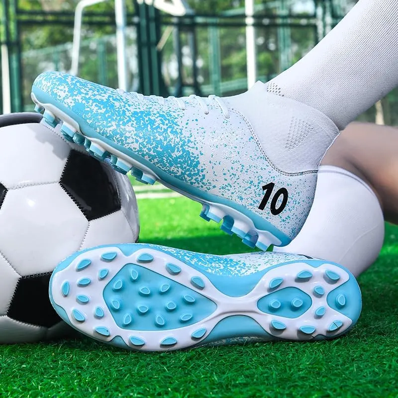 Men's Soccer Cleats Professional Football Boots High-Top Comfortable Breathable Outdoor Indoor Athletic Futsal Training Sneaker