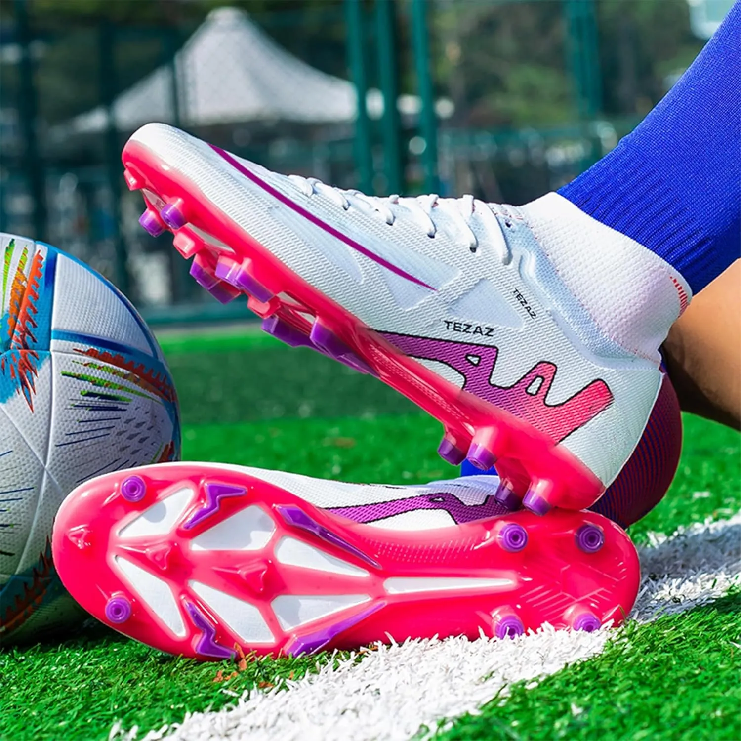 Men's Soccer Cleats Shoes Football Cleats Shoes Training Athletic Women Professional Sneaker Outdoor for AG/FG