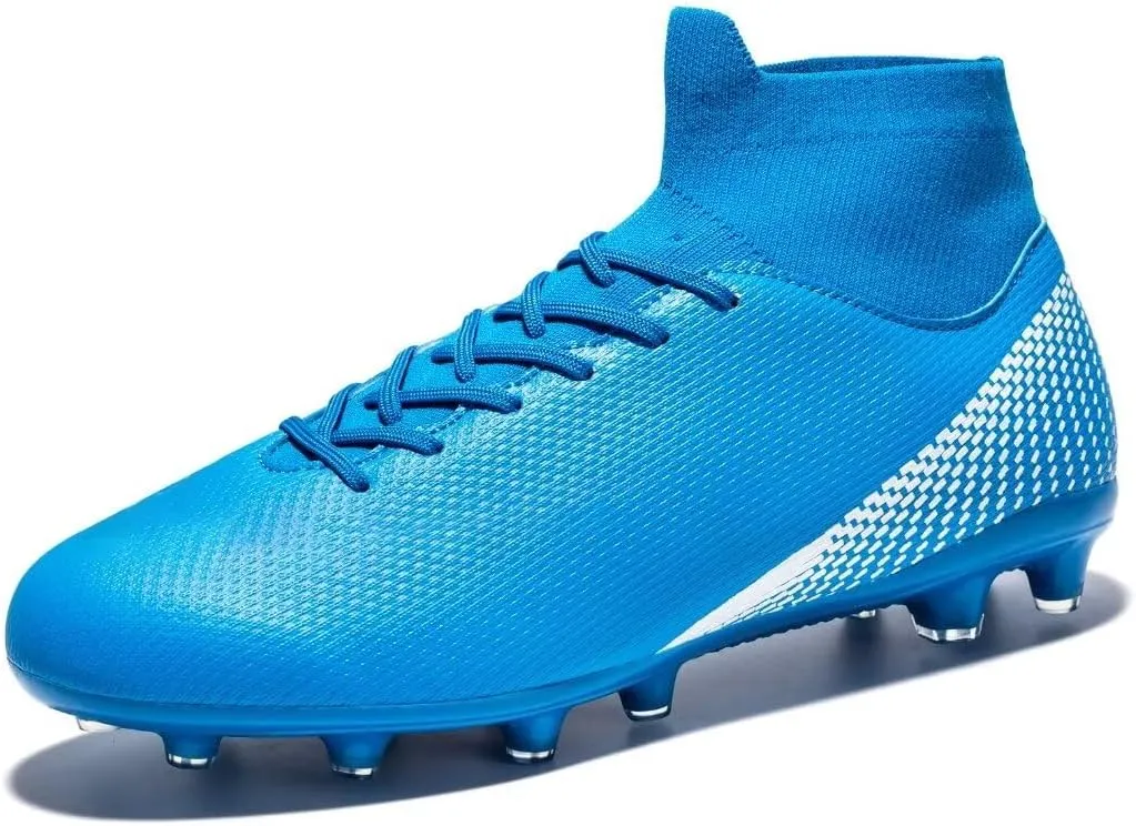 Men’s Soccer Shoes Cleats Professional High Top Breathable Training Sneakers