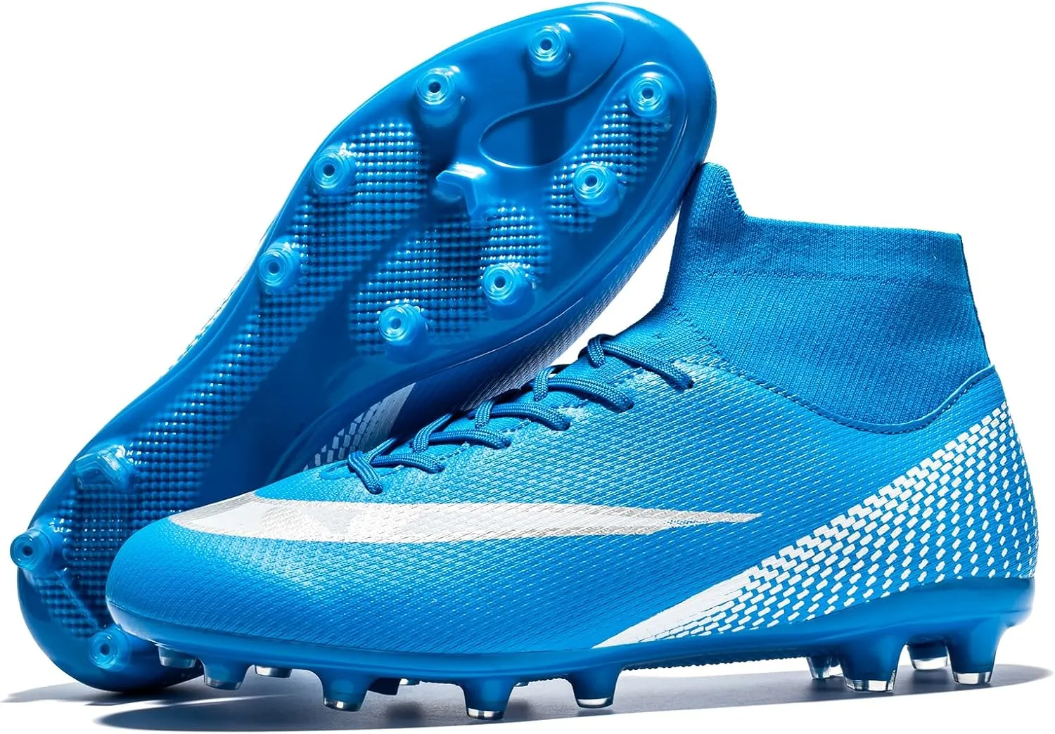 Men’s Soccer Shoes Cleats Professional High Top Breathable Training Sneakers