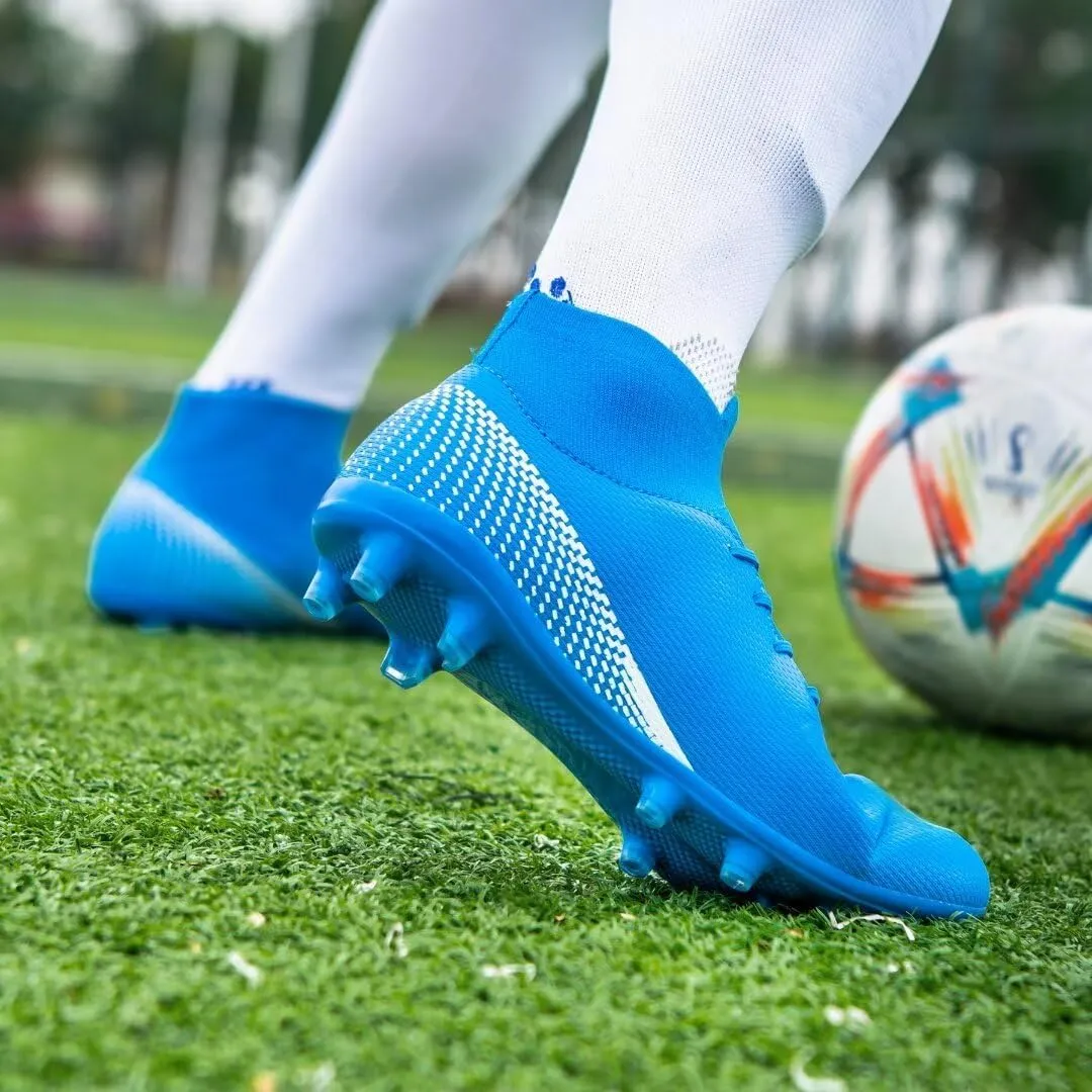 Men’s Soccer Shoes Cleats Professional High Top Breathable Training Sneakers