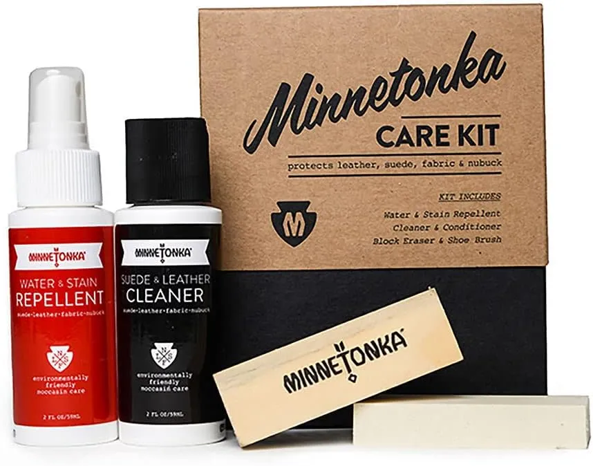 Minnetonka Care Kit – Complete Shoe Cleaning & Protection Set for Suede and Leather