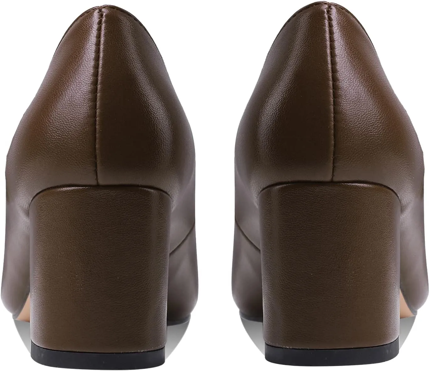 MOOMMO Women Classic Chunky Block Heel Suede Pumps Round Closed Toe Slip On 2" Low Thick Heels Dress Shoes Matte Patent Spring Fashion Office Ladies Work Pump Basic Shoe Elegant Wedding 4-11 M US