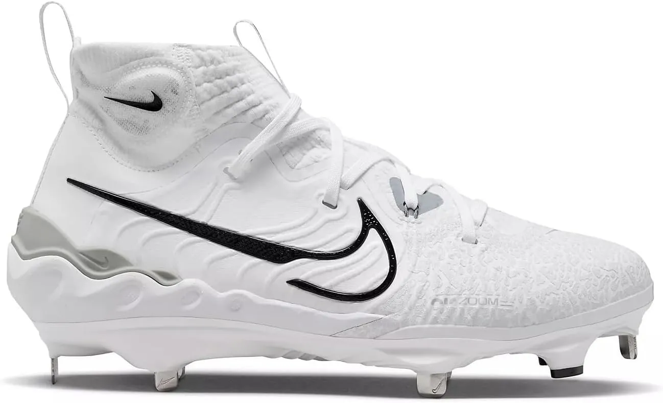 Nike Alpha Huarache NXT DJ6517-010 Black/Dark Smoke Grey/Light Smoke Grey/White Men's Metal Baseball Cleats 10.5 US