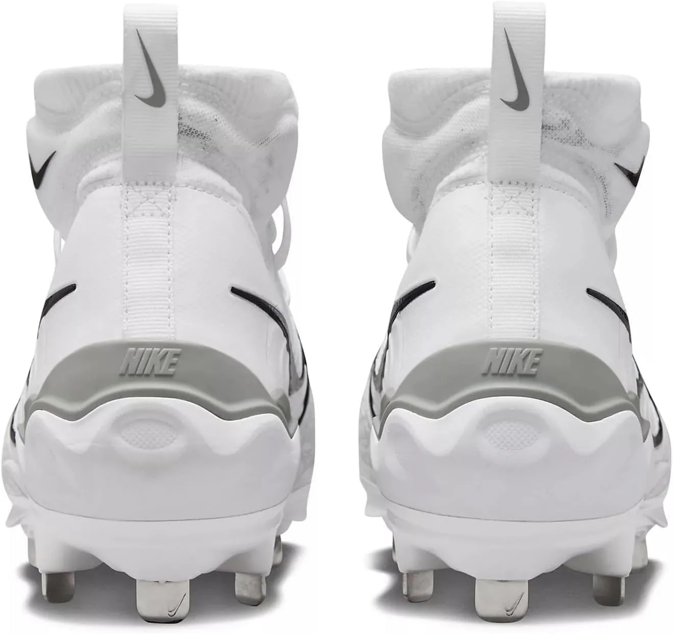 Nike Alpha Huarache NXT DJ6517-010 Black/Dark Smoke Grey/Light Smoke Grey/White Men's Metal Baseball Cleats 10.5 US