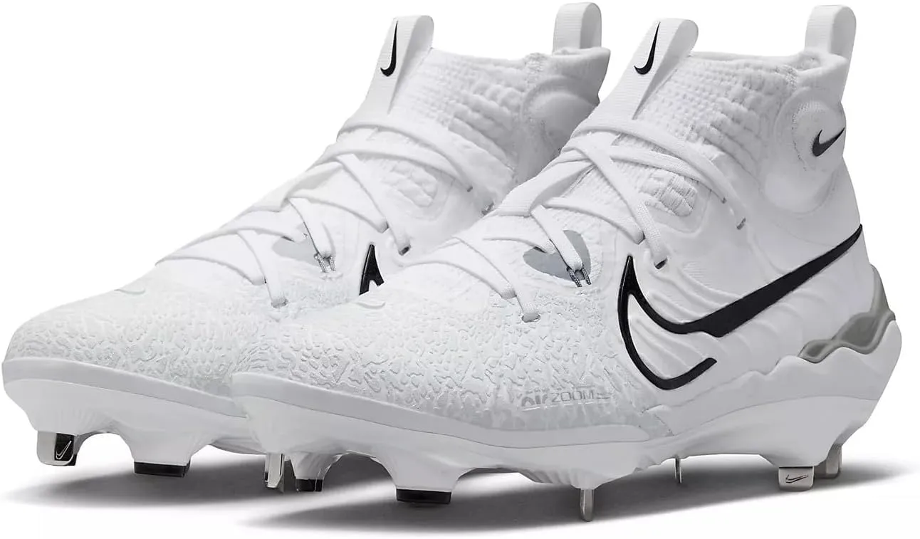 Nike Alpha Huarache NXT DJ6517-010 Black/Dark Smoke Grey/Light Smoke Grey/White Men's Metal Baseball Cleats 10.5 US