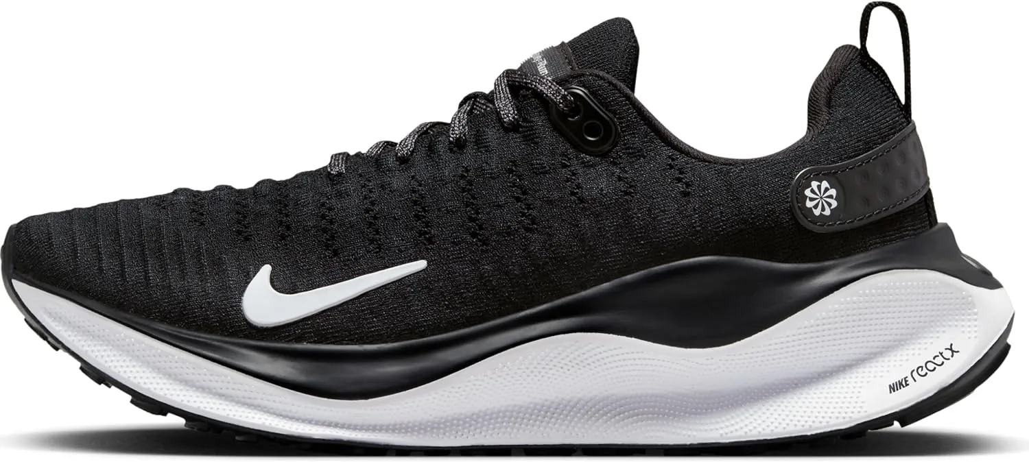 Nike InfinityRN 4 Women's Road Running Shoes (DR2670-001, Black/Dark Grey/White) Size 9.5