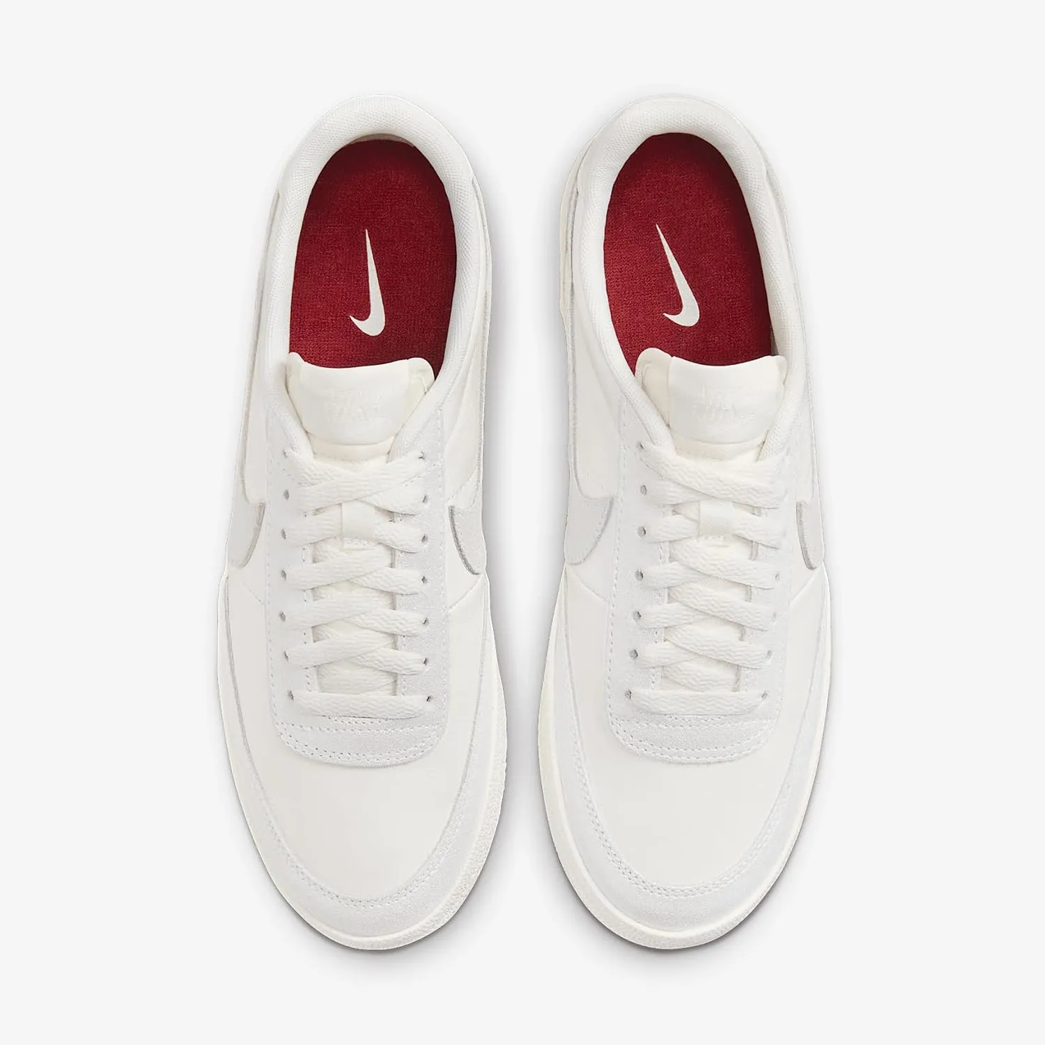 Nike Killshot 2 Women's Shoes (HV0846-133, Sail/Team Red/Metallic Silver/Sail)