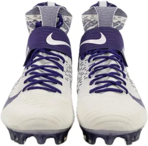 Nike Men's Alpha Menace Elite 2 Football Cleat 'White Purple' (BV2077-100) - Size 15
