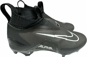 Nike Men's Alpha Menace Elite3 Football Cleats Shoes Black/White/Iron Grey #CT6648-010 - Size Men's 10