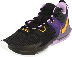 Nike Men's Lebron Witness 7 Basketball Shoe (Black/University Gold-Lilac, us_Footwear_Size_System, Adult, Men, Numeric, Medium), 9.5
