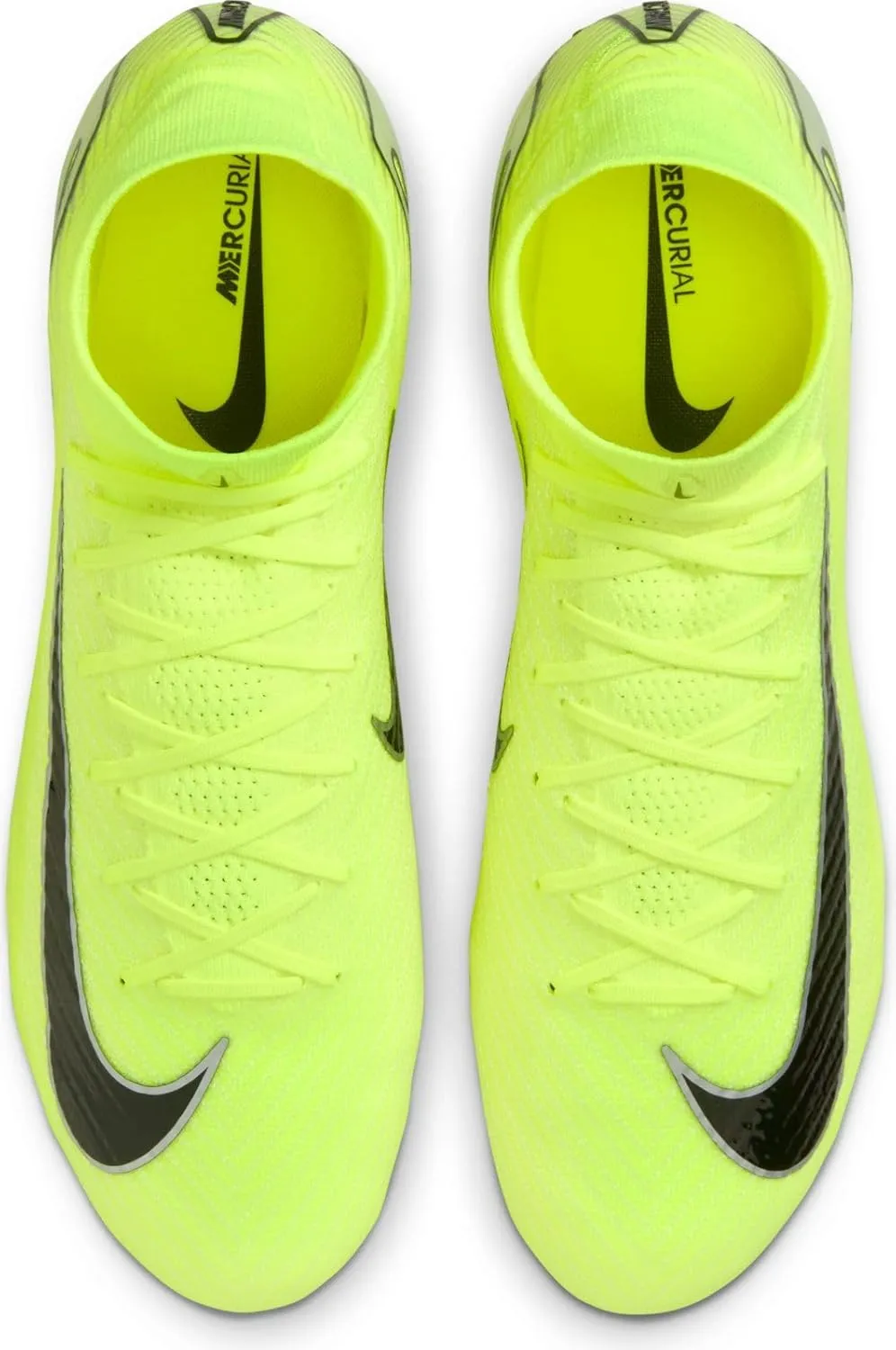Nike Mercurial Superfly 10 Elite FG High-Top Soccer Cleats (FQ1454-700, Volt/Black)